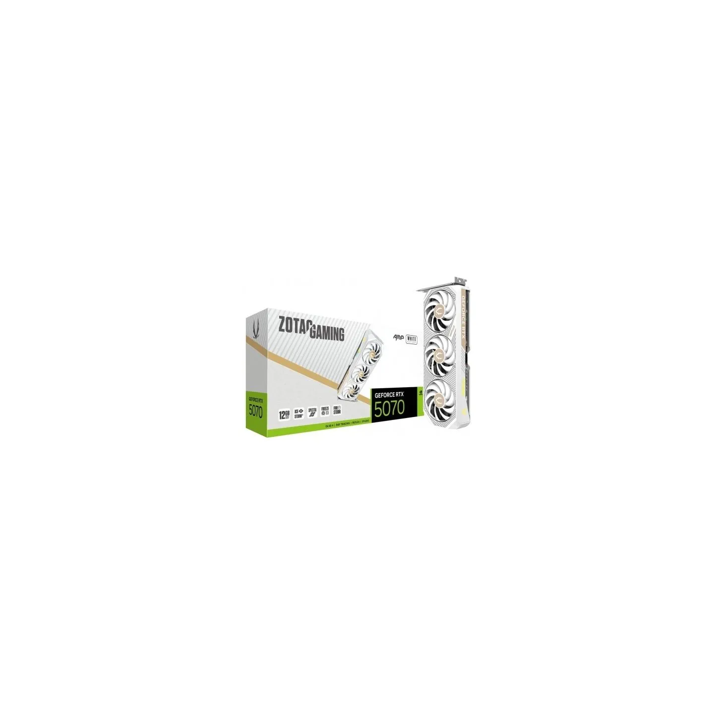 Zotac Graphics card GeForce RTX 5070 AMP 12GB GDDR7 192bit 3DP/HDMI white
