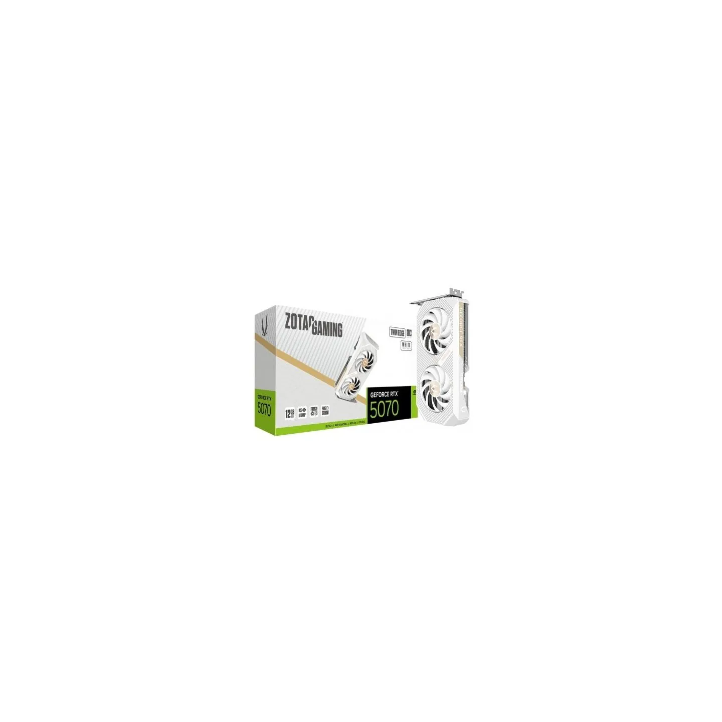 Zotac Graphics card GeForce RTX 5070 TWIN EDGE OC WHITE 12GB GDDR7 192bit