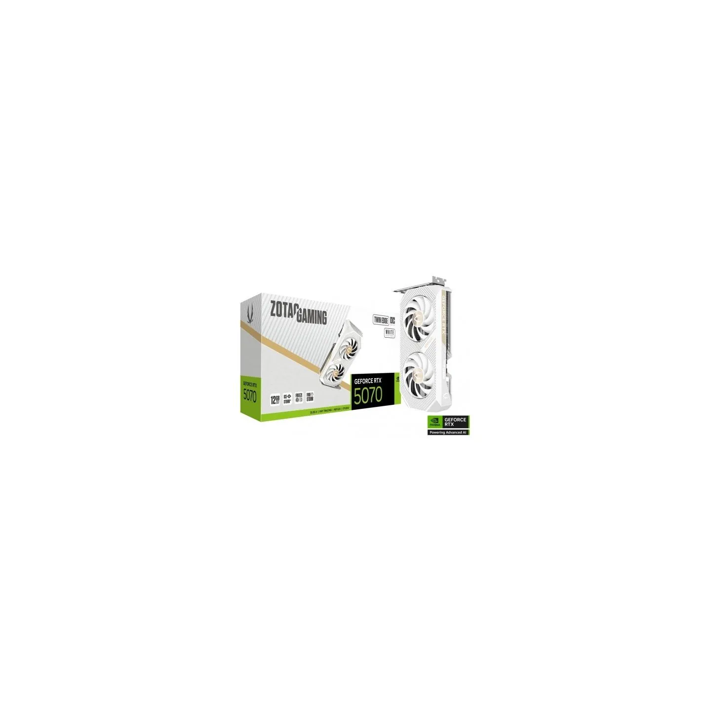 Zotac Graphics card GeForce RTX 5070 TWIN EDGE OC WHITE 12GB GDDR7 192bit