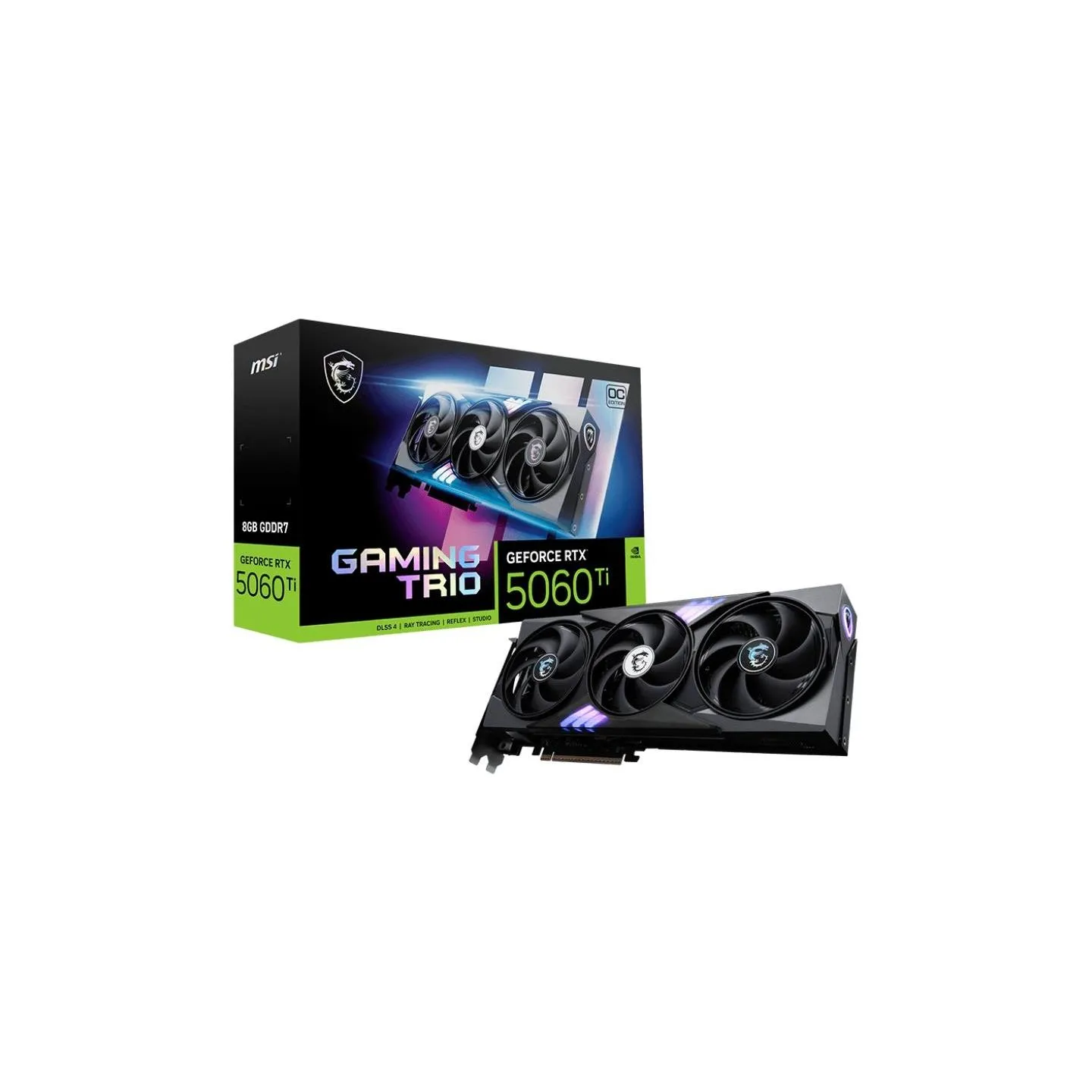 MSI Graphics Card|MSI|NVIDIA|GeForce RTX 5060 Ti|8 GB|GDDR7|128 bit|PCI Express x16 5.0|Active|RTX5060TI8GGAMTRIOOC