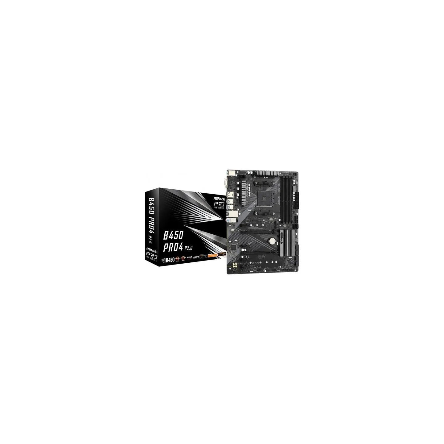 Asrock B450 PRO4 R2.0 AM4 4DDR 4 DP/HDMI M.2 USB3.2 AT