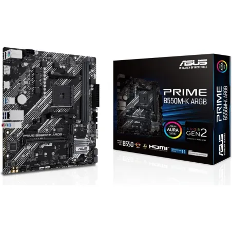 Asus Mainboard|ASUS|AMD B550|SAM4|Micro-ATX|Memory DDR4|Memory slots 2|1xPCI-Express 3.0 1x|1xPCI-Express 3.0 16x|1xPCI-Express 