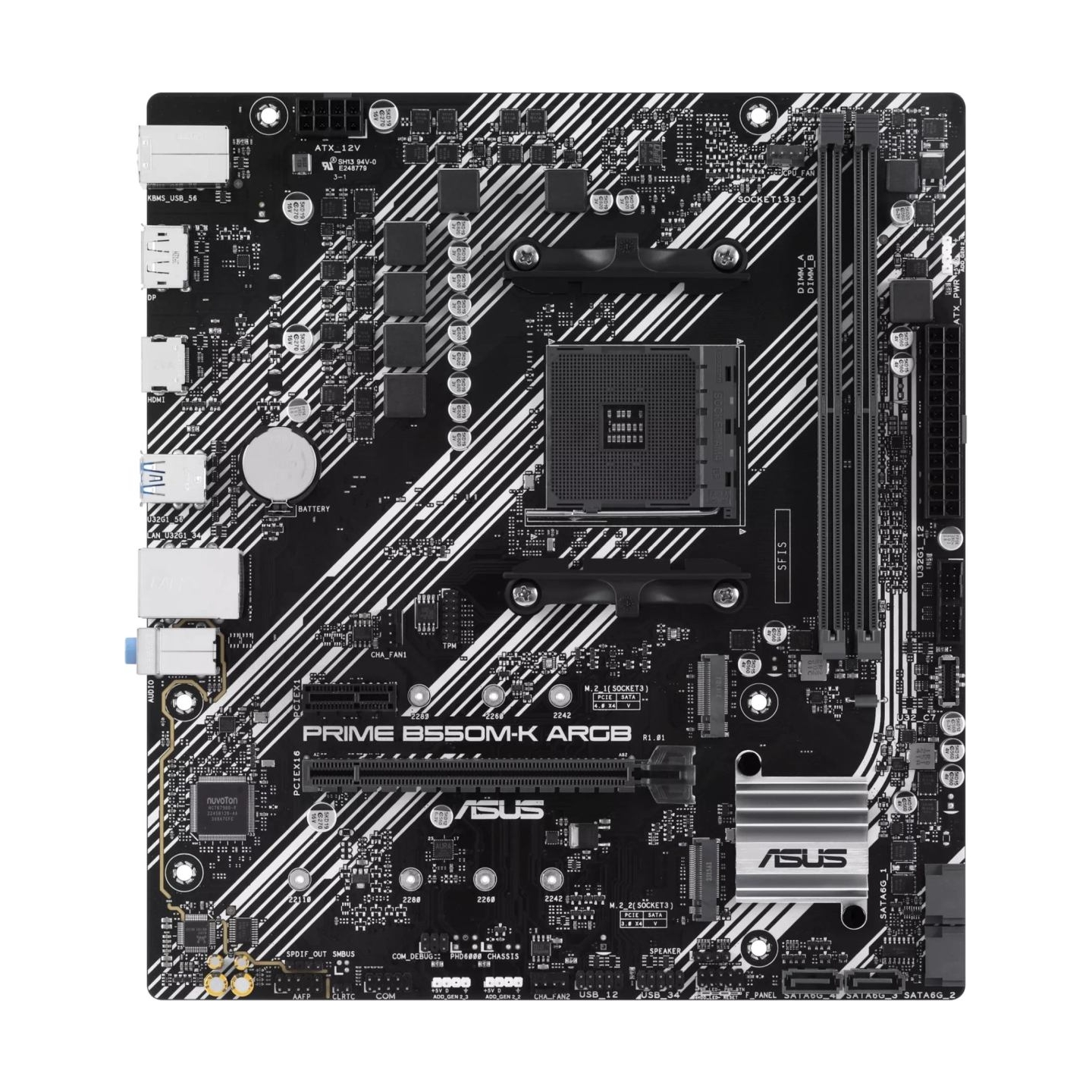 Asus Mainboard|ASUS|AMD B550|SAM4|Micro-ATX|Memory DDR4|Memory slots 2|1xPCI-Express 3.0 1x|1xPCI-Express 3.0 16x|1xPCI-Express 