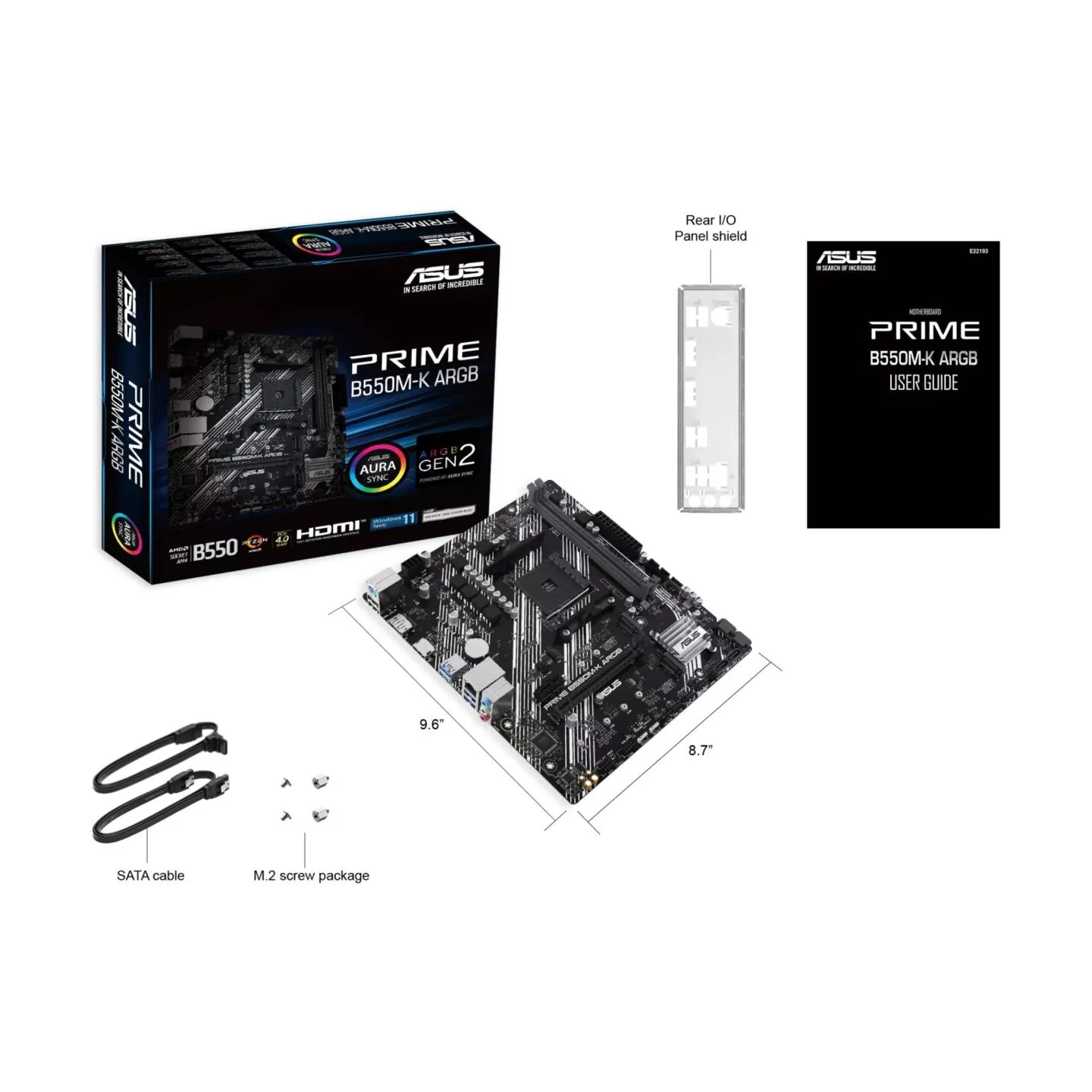 Asus Mainboard|ASUS|AMD B550|SAM4|Micro-ATX|Memory DDR4|Memory slots 2|1xPCI-Express 3.0 1x|1xPCI-Express 3.0 16x|1xPCI-Express 