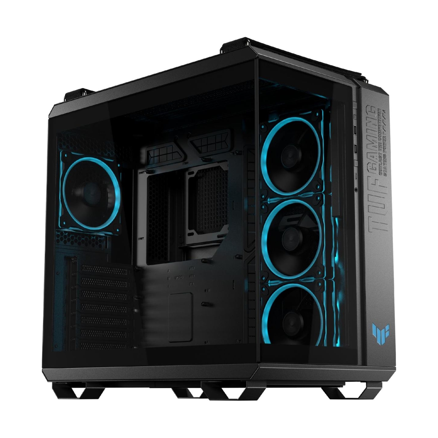 Asus Case|ASUS|TUF Gaming GT502 Horizon|MidiTower|Case product features Transparent panel|Not included|ATX|MicroATX|MiniITX|Colo