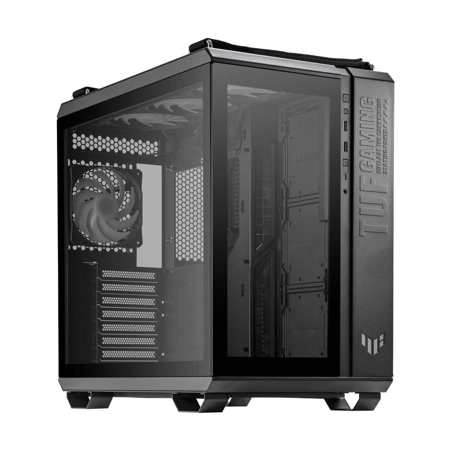 Asus Case|ASUS|GT502 PLUS|MidiTower|Not included|ATX|MicroATX|MiniITX|Colour Black|GT502PLUS/BLK/TG/TUFGAM