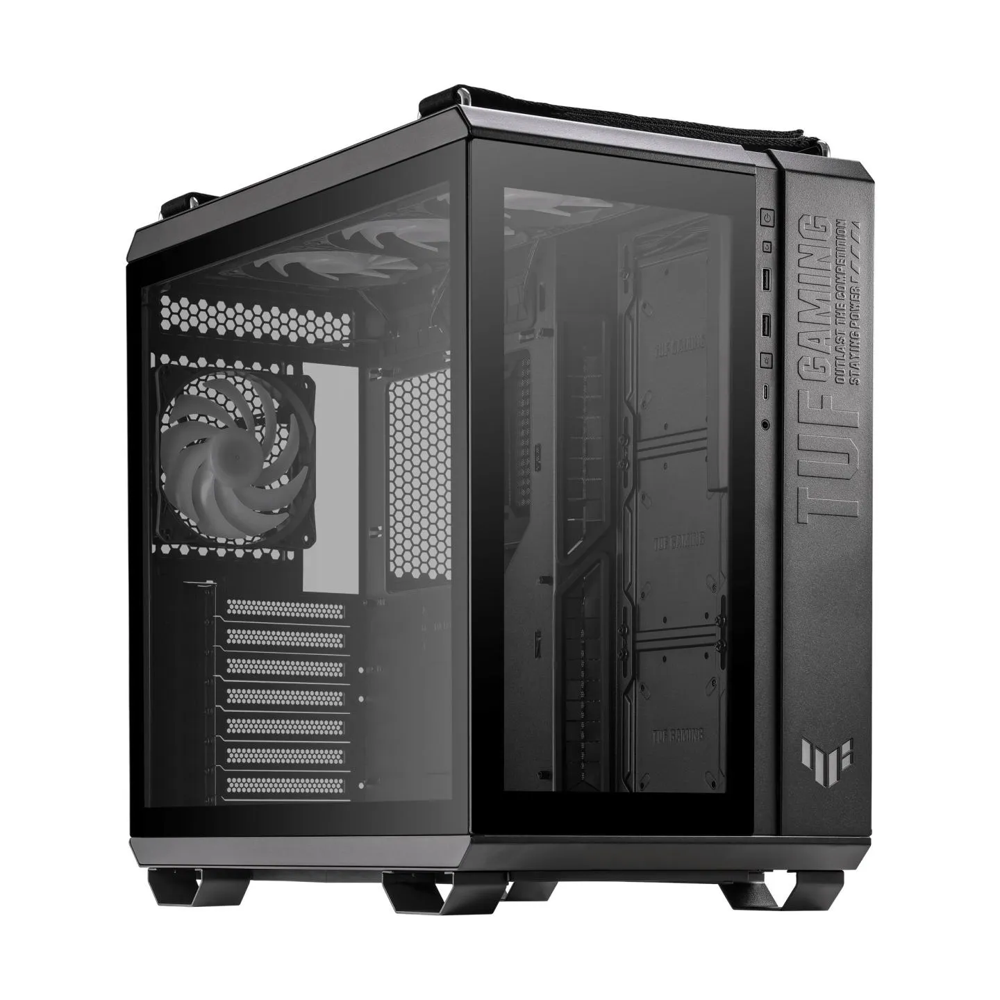 Asus Case|ASUS|GT502 PLUS|MidiTower|Not included|ATX|MicroATX|MiniITX|Colour Black|GT502PLUS/BLK/TG/TUFGAM