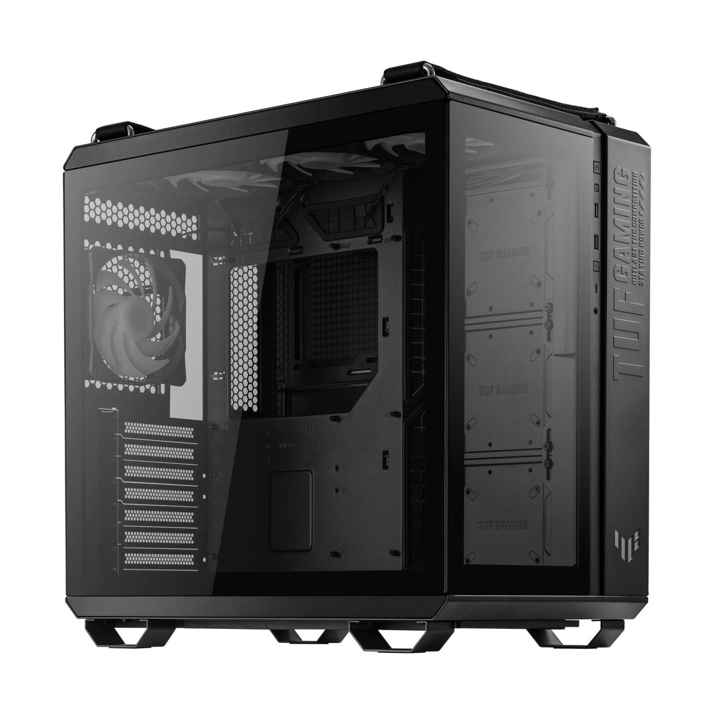 Asus Case|ASUS|GT502 PLUS|MidiTower|Not included|ATX|MicroATX|MiniITX|Colour Black|GT502PLUS/BLK/TG/TUFGAM