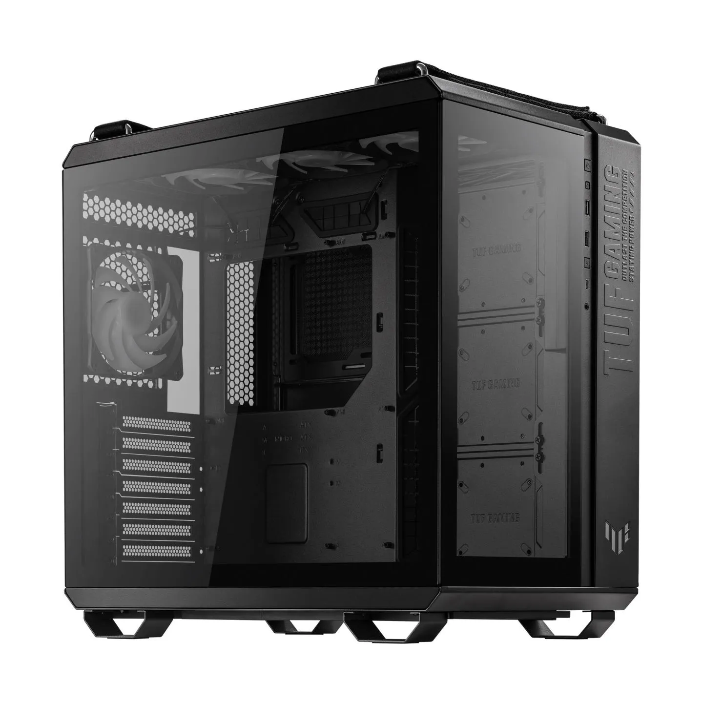 Asus Case|ASUS|GT502 PLUS|MidiTower|Not included|ATX|MicroATX|MiniITX|Colour Black|GT502PLUS/BLK/TG/TUFGAM