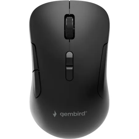 Gembird MUSW2-7B-01 Dual-mode 7-button wireless mouse, black | Gembird