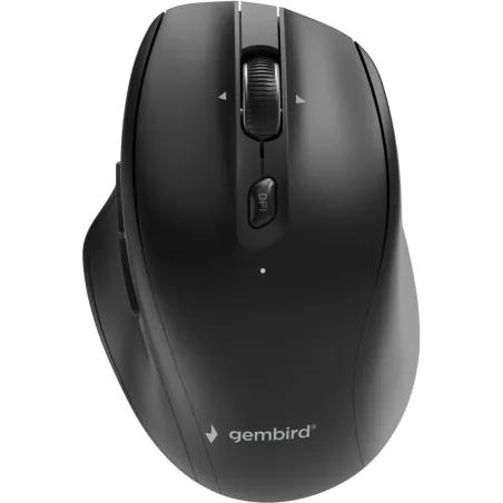 Gembird MUSW2-6B-02 Dual-mode 6-button wireless mouse, black | Gembird