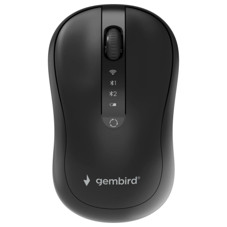 Gembird Dual-mode mouse | MUSW2-4B-01 | Wireless | 2.4G, Bluetooth | Black