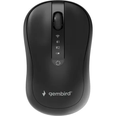 Gembird MUSW2-4B-01 Dual-mode 4-button wireless mouse, black | Gembird