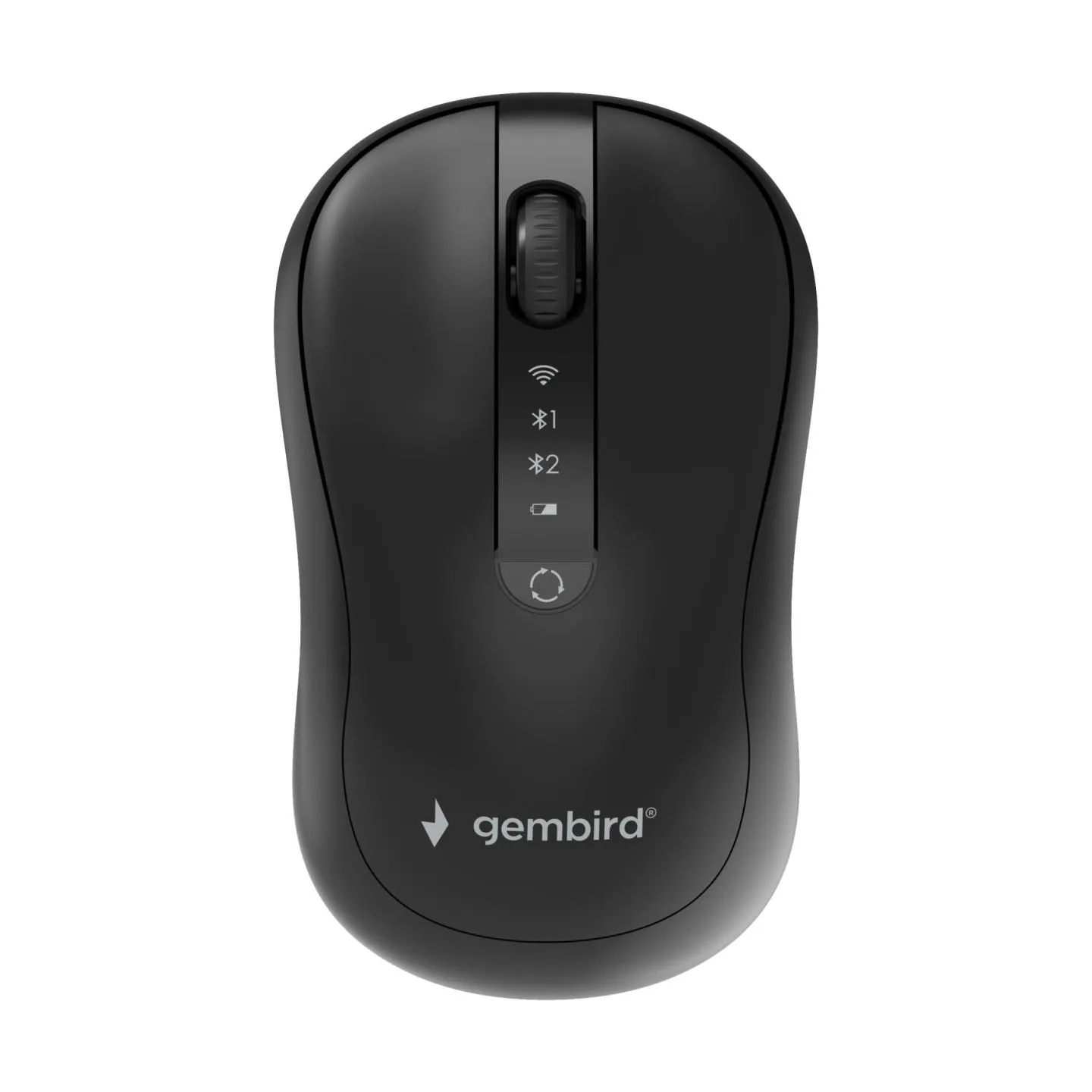 Gembird MUSW2-4B-01 Dual-mode 4-button wireless mouse, black | Gembird