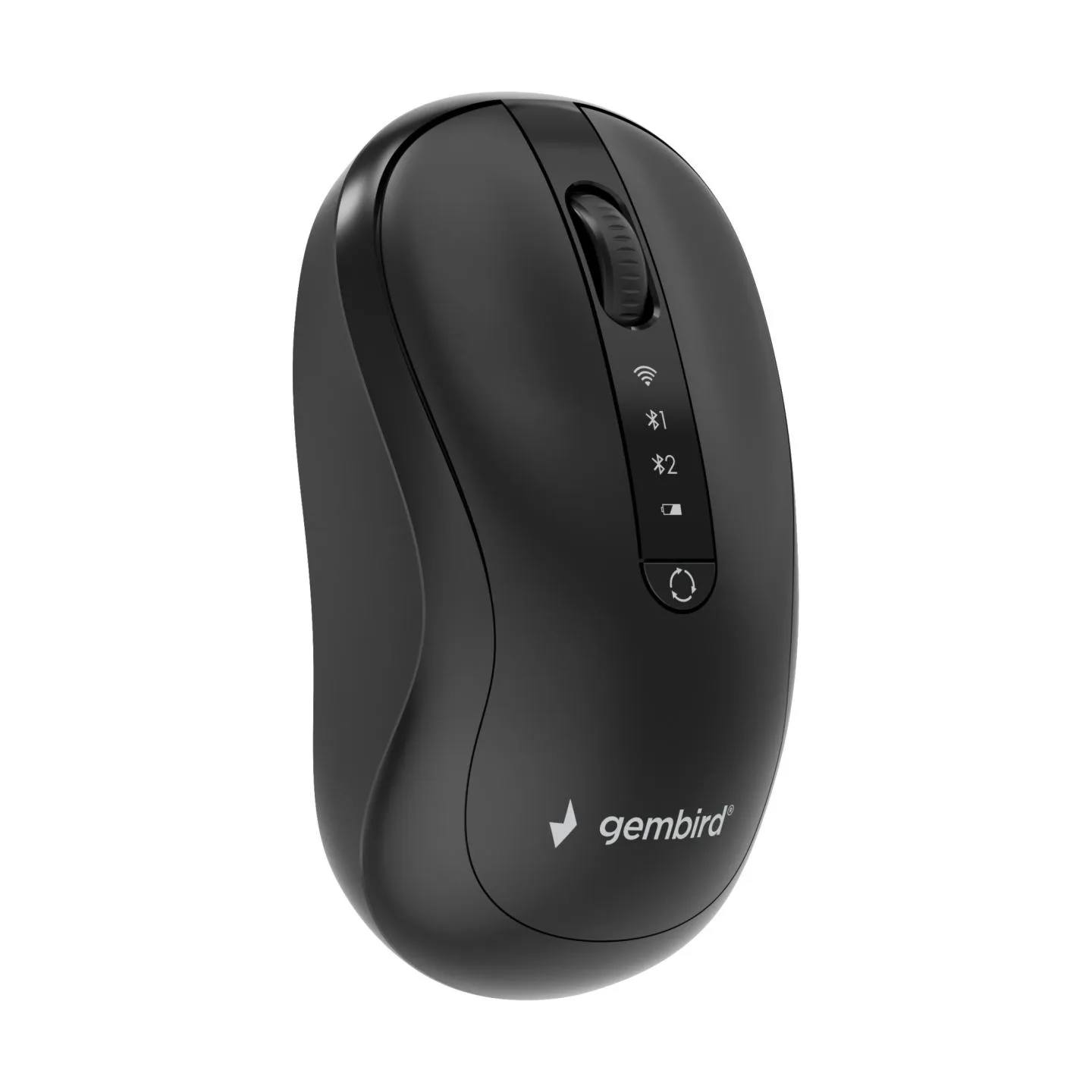 Gembird MUSW2-4B-01 Dual-mode 4-button wireless mouse, black | Gembird