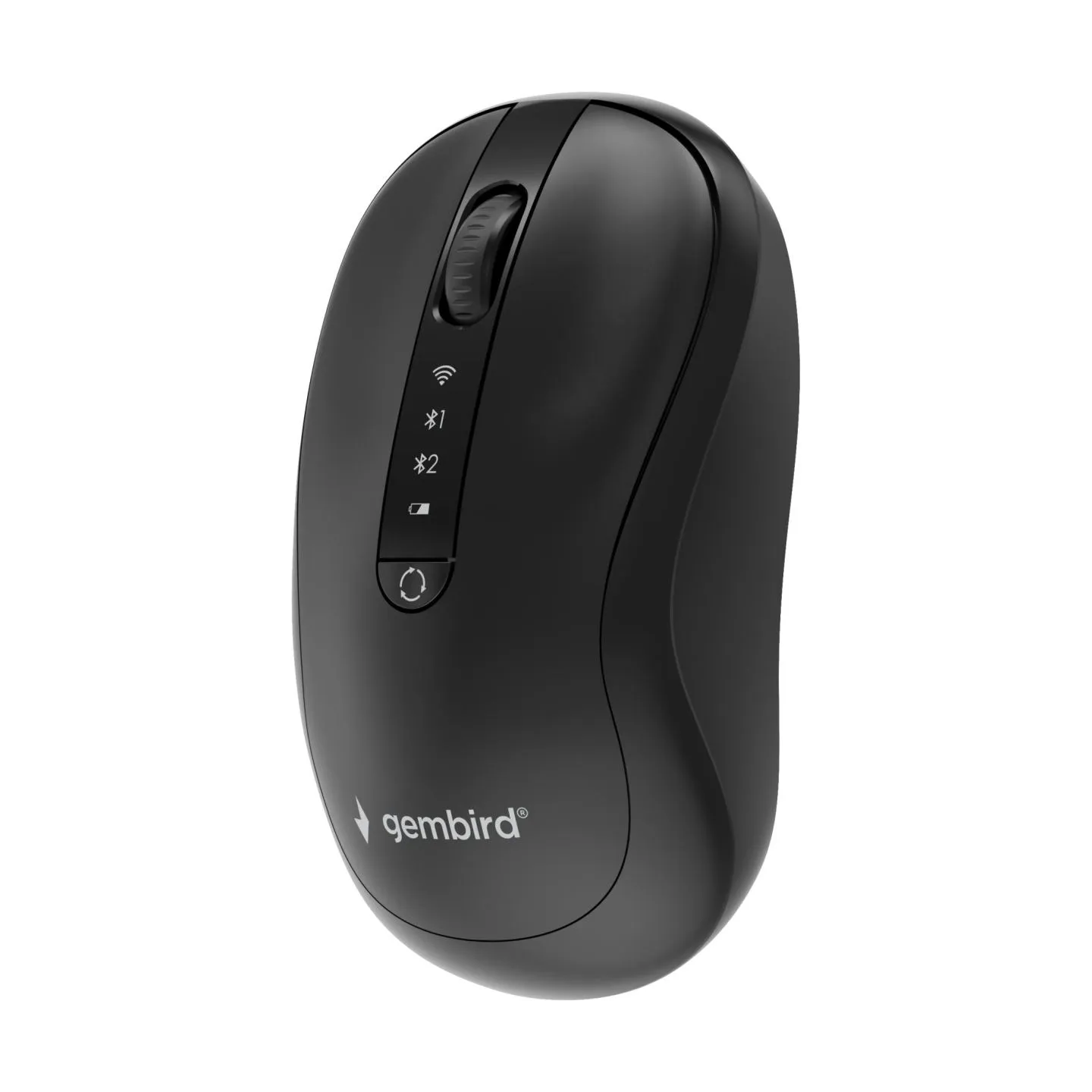 Gembird MUSW2-4B-01 Dual-mode 4-button wireless mouse, black | Gembird