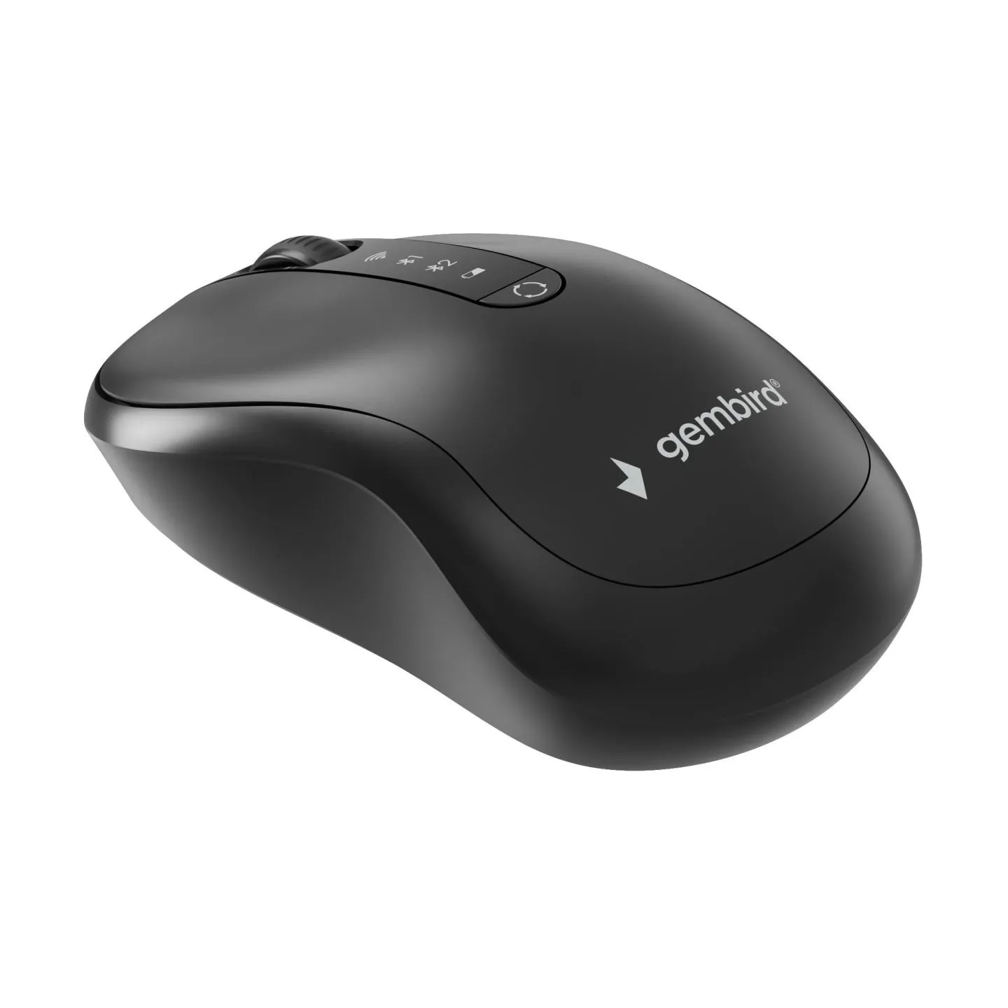 Gembird MUSW2-4B-01 Dual-mode 4-button wireless mouse, black | Gembird