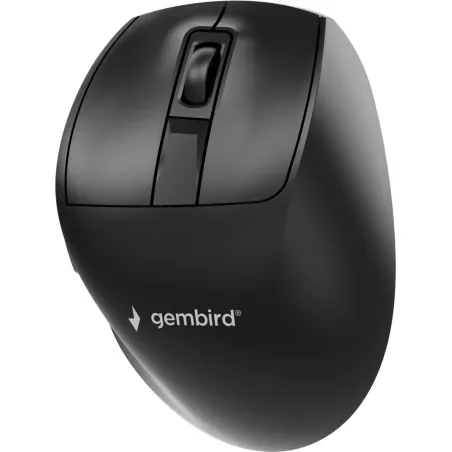 Gembird MUSW3-9B-01 Triple-mode 9-button wireless ergonomic mouse, black | Gembird