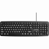Gembird KEYBOARD STANDART USB ENG BIG/LETT. BLACK KB-US-103 GEMBIRD