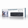 Gembird KEYBOARD STANDART USB ENG BIG/LETT. BLACK KB-US-103 GEMBIRD