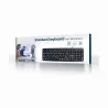 Gembird KEYBOARD STANDART USB ENG BIG/LETT. BLACK KB-US-103 GEMBIRD
