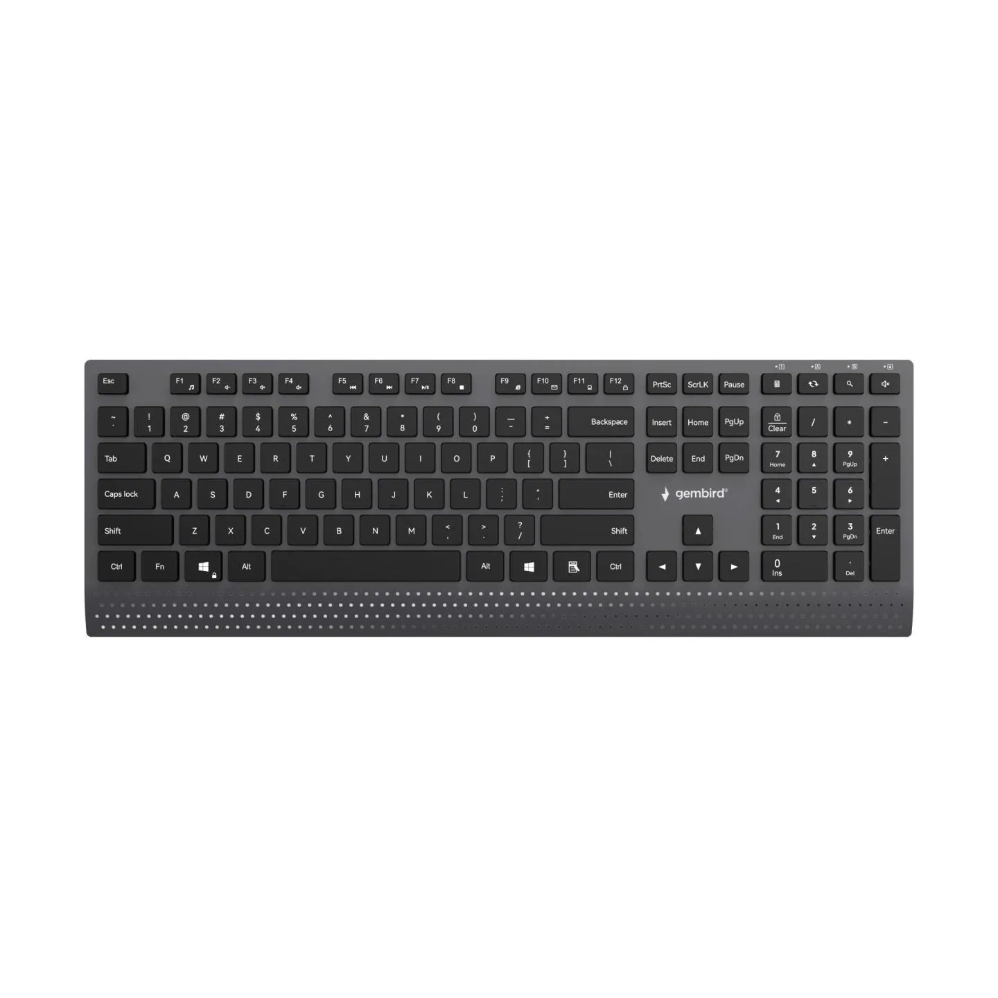 Gembird KEYBOARD MULTIMEDIA USB ENG/BLACK KB-MCH-06 GEMBIRD