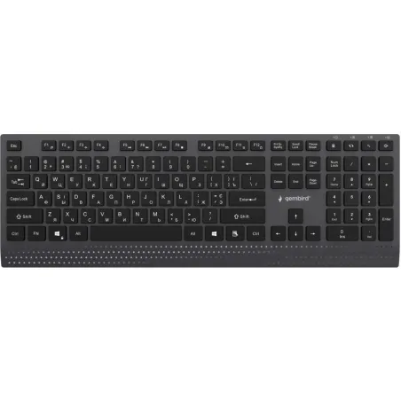 Gembird KEYBOARD MULTIMEDIA USB CYRILL/BLACK KB-MCH-06-CYRL GEMBIRD