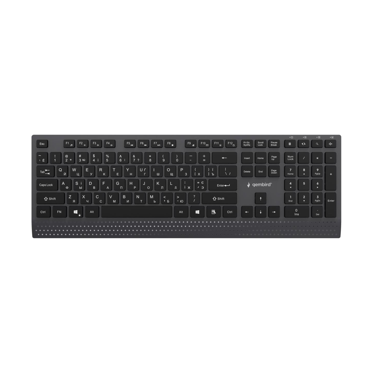 Gembird KEYBOARD MULTIMEDIA USB CYRILL/BLACK KB-MCH-06-CYRL GEMBIRD
