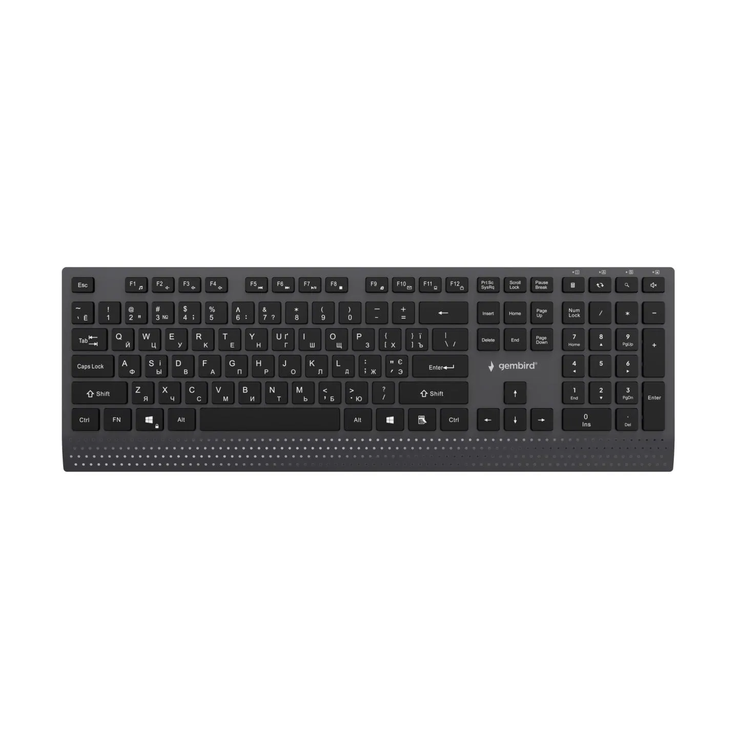 Gembird KEYBOARD MULTIMEDIA USB CYRILL/BLACK KB-MCH-06-CYRL GEMBIRD