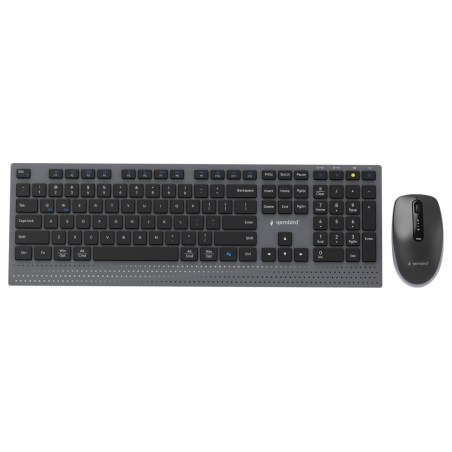 Gembird KBS-WPS-02 | Keyboard and Mouse Set | Wireless | US | Bluetooth | Black