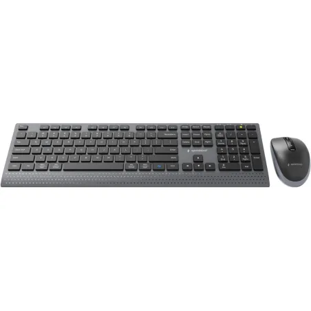 Gembird KBS-WPS-02 Dual-mode slim wireless desktop set, 2.4G+BT, US layout | Gembird