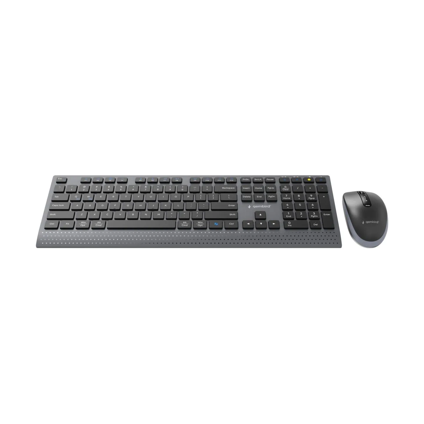 Gembird KEYBOARD +MOUSE WRL ENG/BK KBS-WPS-02 GEMBIRD