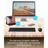 Gembird KBS-WPS-02 Dual-mode slim wireless desktop set, 2.4G+BT, US layout | Gembird