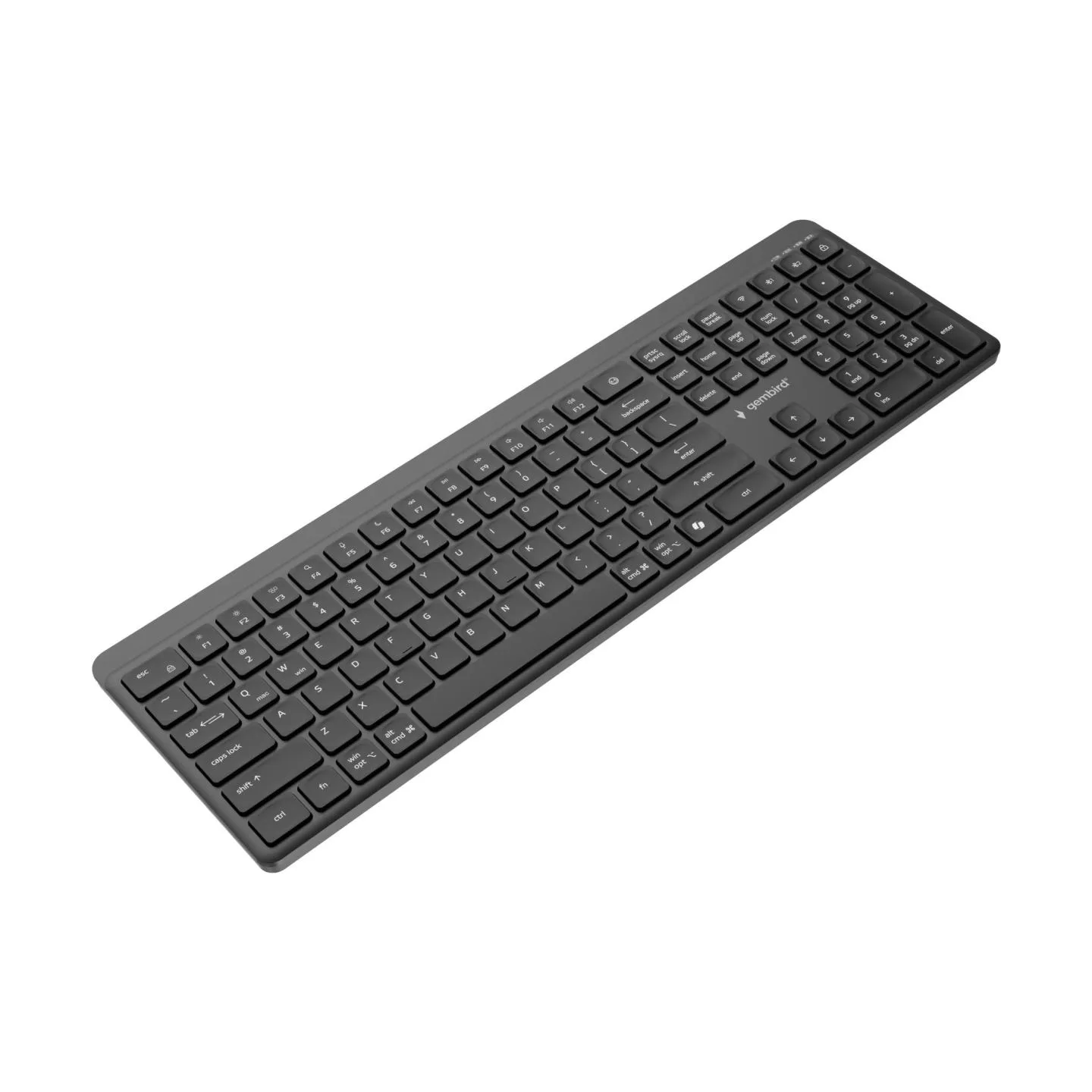 Gembird KEYBOARD WRL SLIM 2.4G+BT US/KB-WPS-03 GEMBIRD