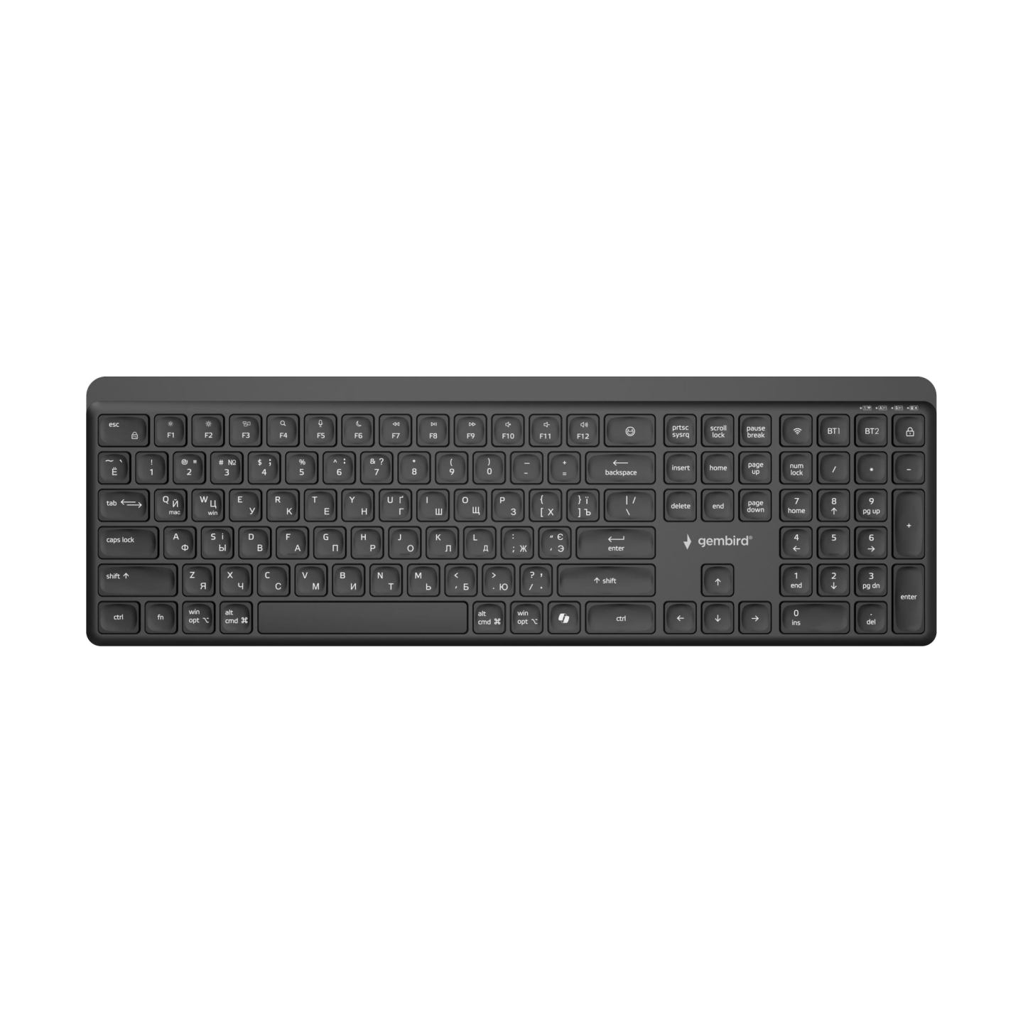Gembird KEYBOARD WRL SLIM BT CYRILLIC/KB-WPS-03-CYRL GEMBIRD