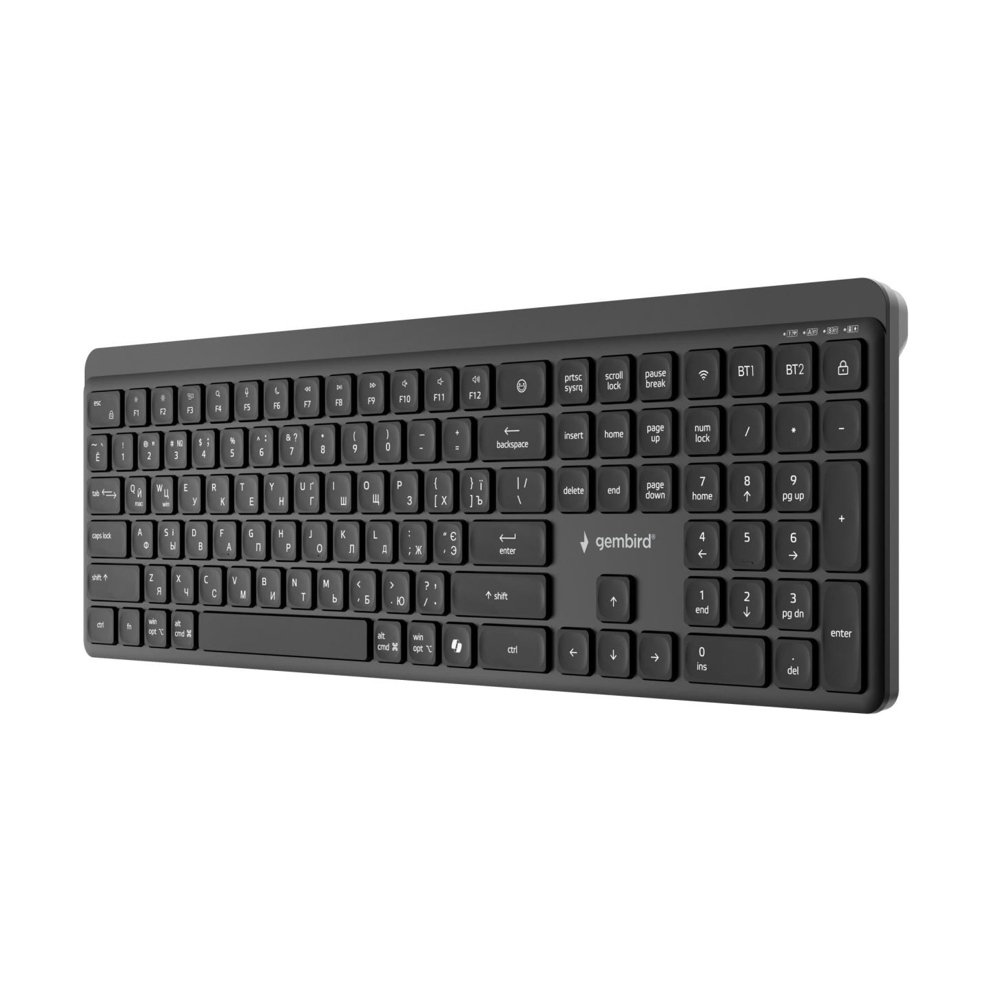 Gembird KEYBOARD WRL SLIM BT CYRILLIC/KB-WPS-03-CYRL GEMBIRD