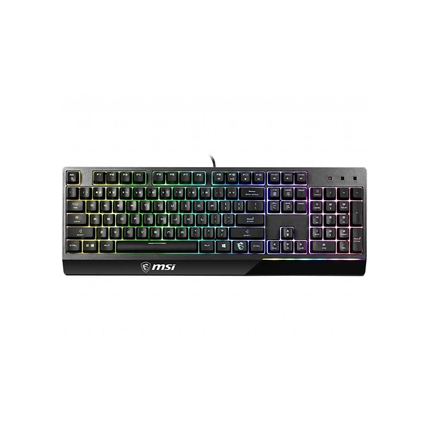 MSI | Vigor GK30 | Gaming Keyboard | Wired | RGB LED light | US | Black