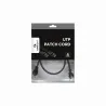 Gembird PATCH CABLE CAT6 UTP 0.25M/PP6U-0.25M/BK GEMBIRD