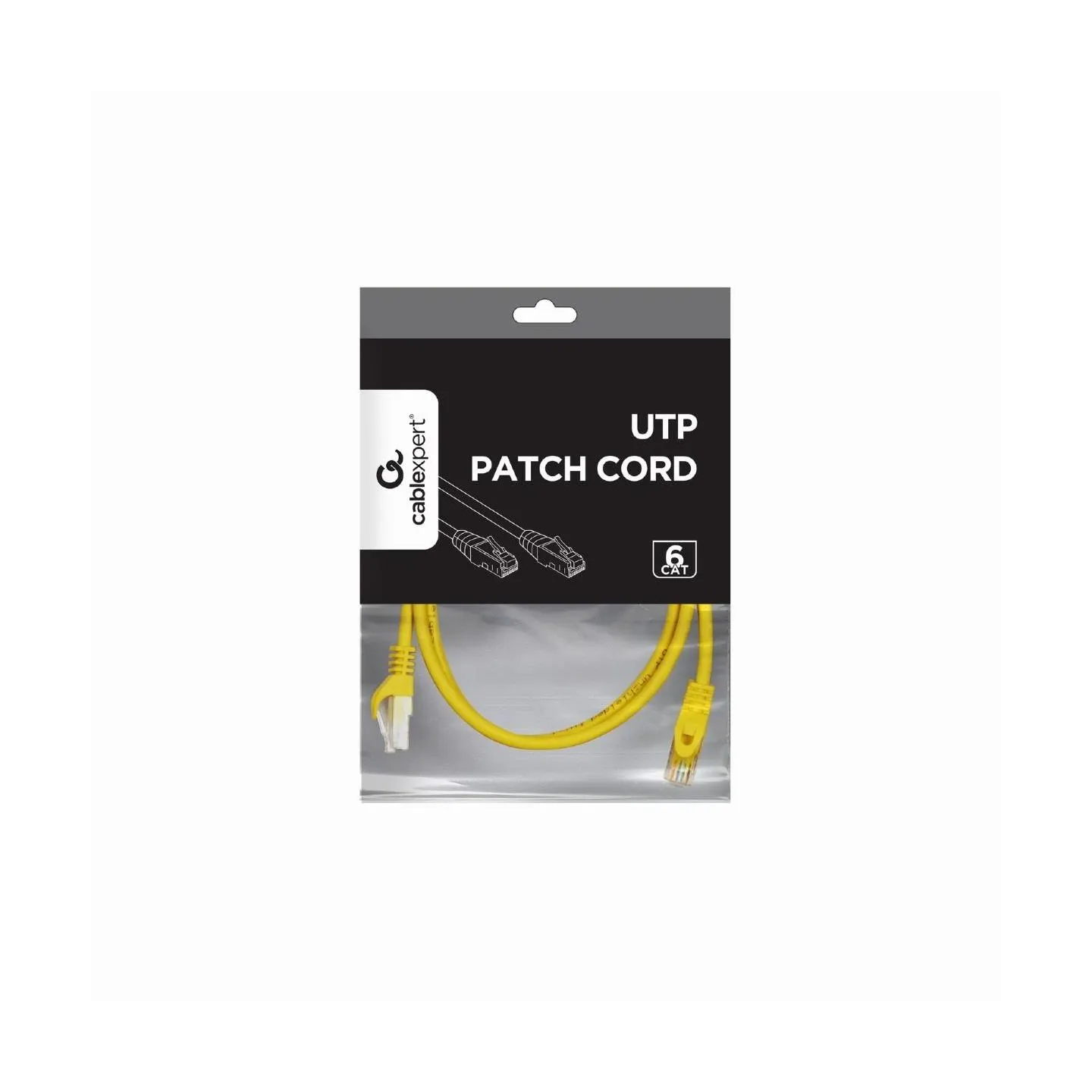 Gembird PATCH CABLE CAT6 UTP 0.5M/YELLOW PP6U-0.5M/Y GEMBIRD