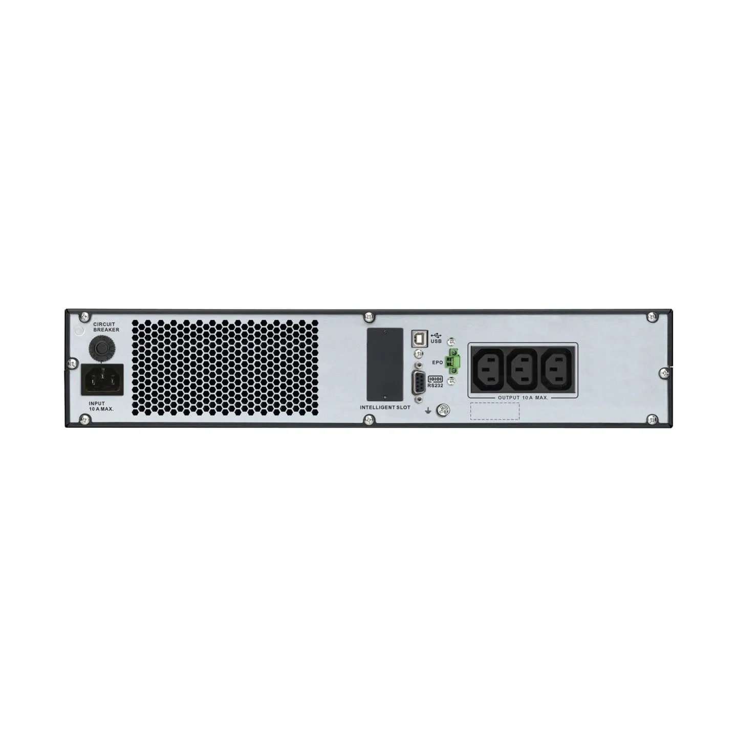 Schneider Electric Easy UPS, Rackmount 2U, Intelligent Card Slot, LCD, W/Rail Kit | SRV1KRIRK-E | 1000 VA | 900 W