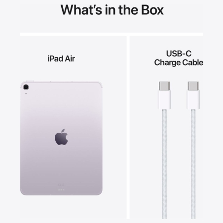 Apple iPad Air | 11 " | Purple | Liquid Retina | 2360 x 1640 pixels | Apple M3 | 512 GB | 5G | Wi-Fi | Front camera | 12 MP | Re