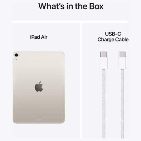 Apple | iPad Air Wi-Fi + Cellular | 11 " | Starlight | IPS | 2360 x 1640 pixels | Apple M3 | 8 GB | 512 GB | 3G | 4G | 5G | Wi-F