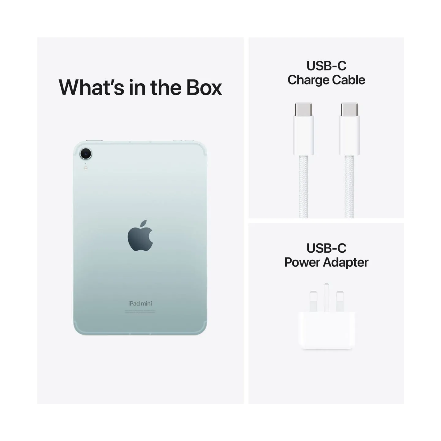 Apple | iPad mini Wi-Fi + Cellular | 8.3 " | Blue | IPS | 2266 x 1488 pixels | Apple A17 Pro | 128 GB | 3G | 4G | 5G | Wi-Fi | F