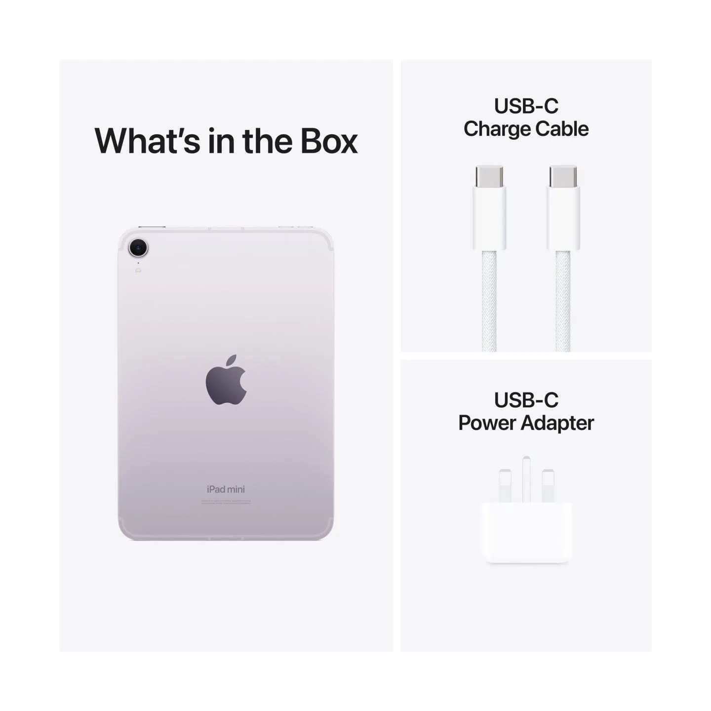 Apple | iPad mini Wi-Fi + Cellular | 8.3 " | Purple | IPS | 2266 x 1488 pixels | Apple A17 Pro | 128 GB | 3G | 4G | 5G | Wi-Fi |