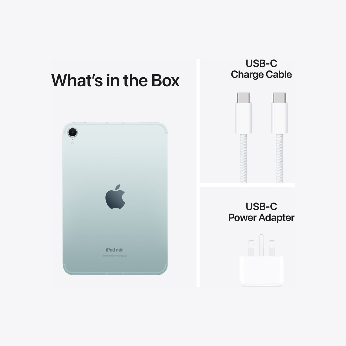 Apple | iPad mini Wi-Fi + Cellular | 8.3 " | Blue | IPS | 2266 x 1488 pixels | Apple A17 Pro | 256 GB | 3G | 4G | 5G | Wi-Fi | F