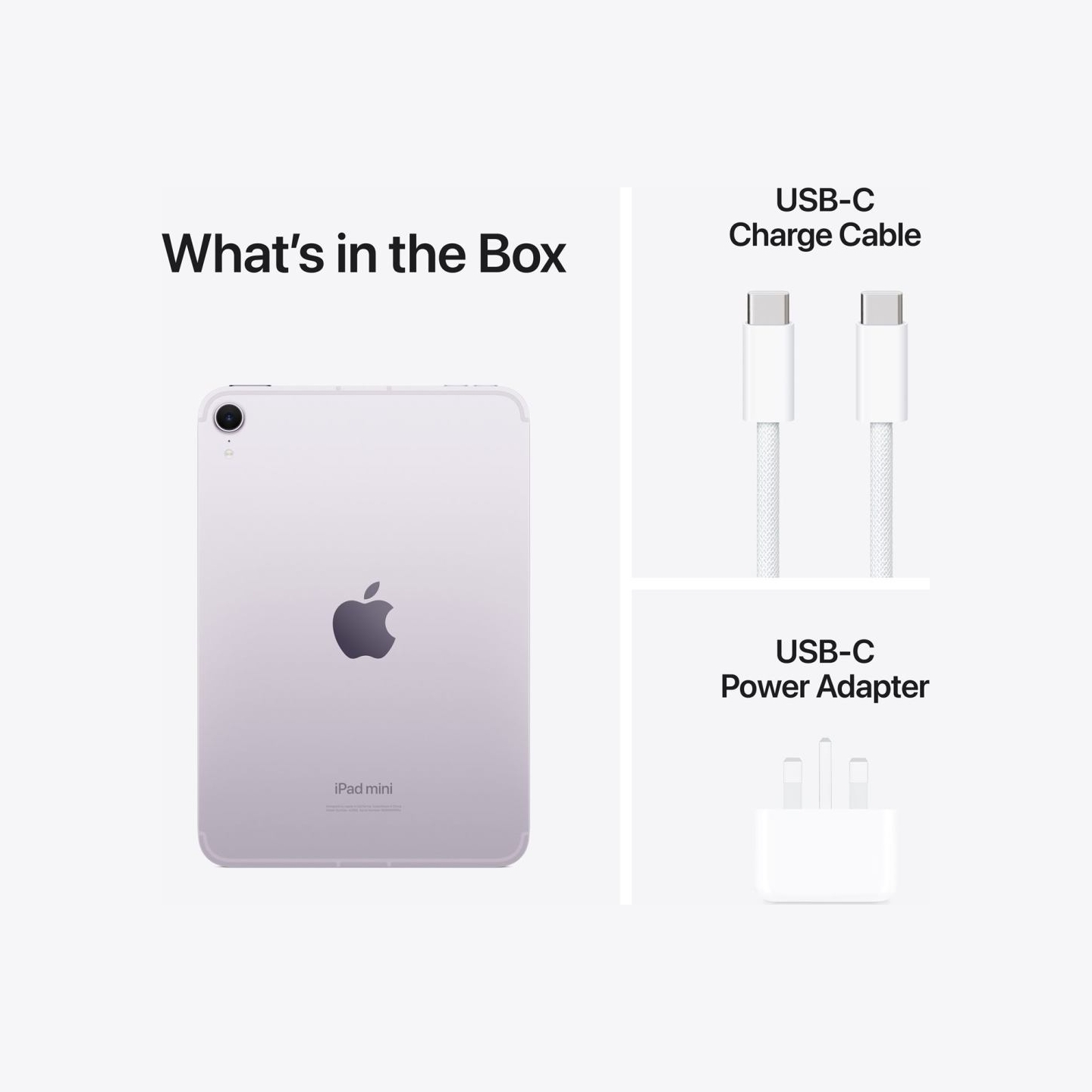 Apple | iPad mini Wi-Fi + Cellular | 8.3 " | Purple | IPS | 2266 x 1488 pixels | Apple A17 Pro | 256 GB | 3G | 4G | 5G | Wi-Fi |