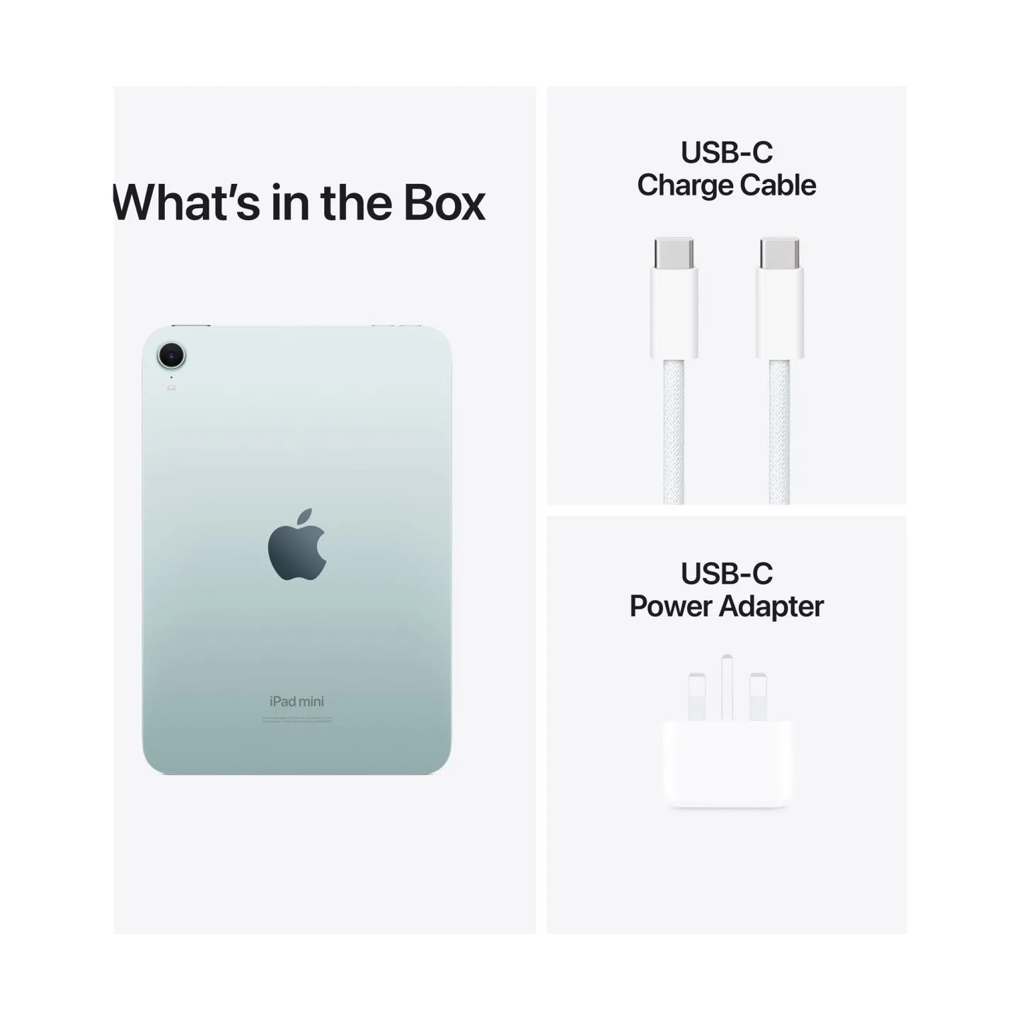 Apple | iPad mini | 8.3 " | Blue | IPS | 2266 x 1488 pixels | Apple A17 Pro | 512 GB | Wi-Fi | Front camera | 12 MP | Rear camer
