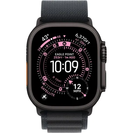 Apple 49mm Black Alpine Loop - Small - Black Titanium Finish | Apple