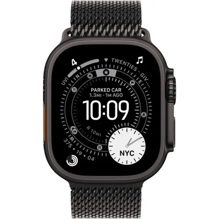 Apple 49mm Black Titanium Milanese Loop - Medium | Apple