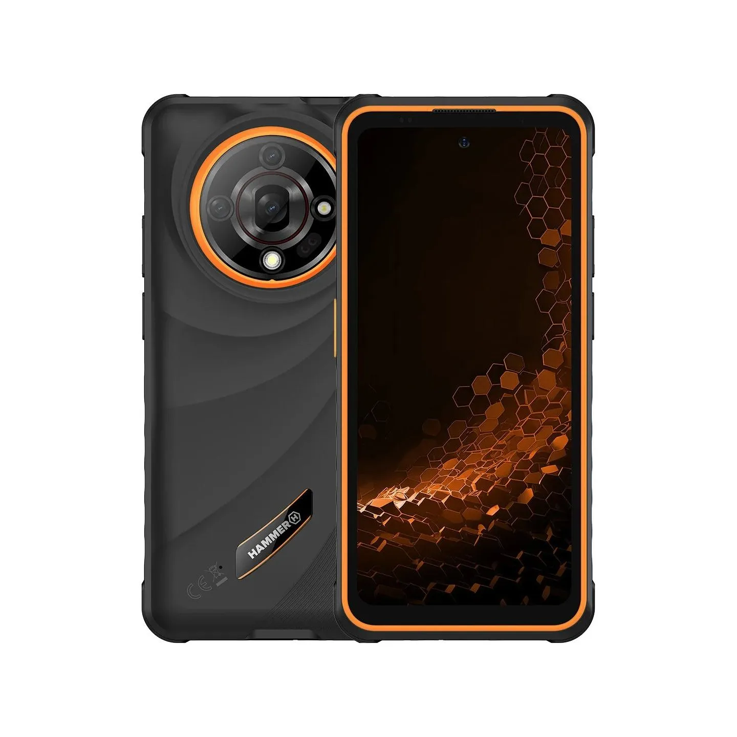 Hammer | Iron 6 | Orange | 6.56 " | IPS | 1612 x 720 pixels | Mediatek | Dimensity 6300 | Internal RAM 8 GB | 256 GB | Dual SIM 